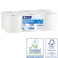 MERIDA TOP CENTER PULL roll toilet paper, white, diameter 17 cm, 120 m, 2-ply, 6 pcs / pack